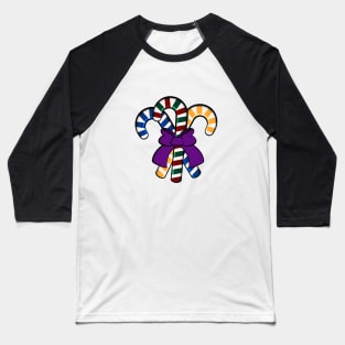 Candy Canes bouquet - purple ribbon Baseball T-Shirt